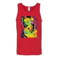 thumbnail image 2 of Wild Bobby, Colorful Woman Marilyn Monroe Pop Culture Mens Graphic Tank Top, Red, Medium, 2 of 3