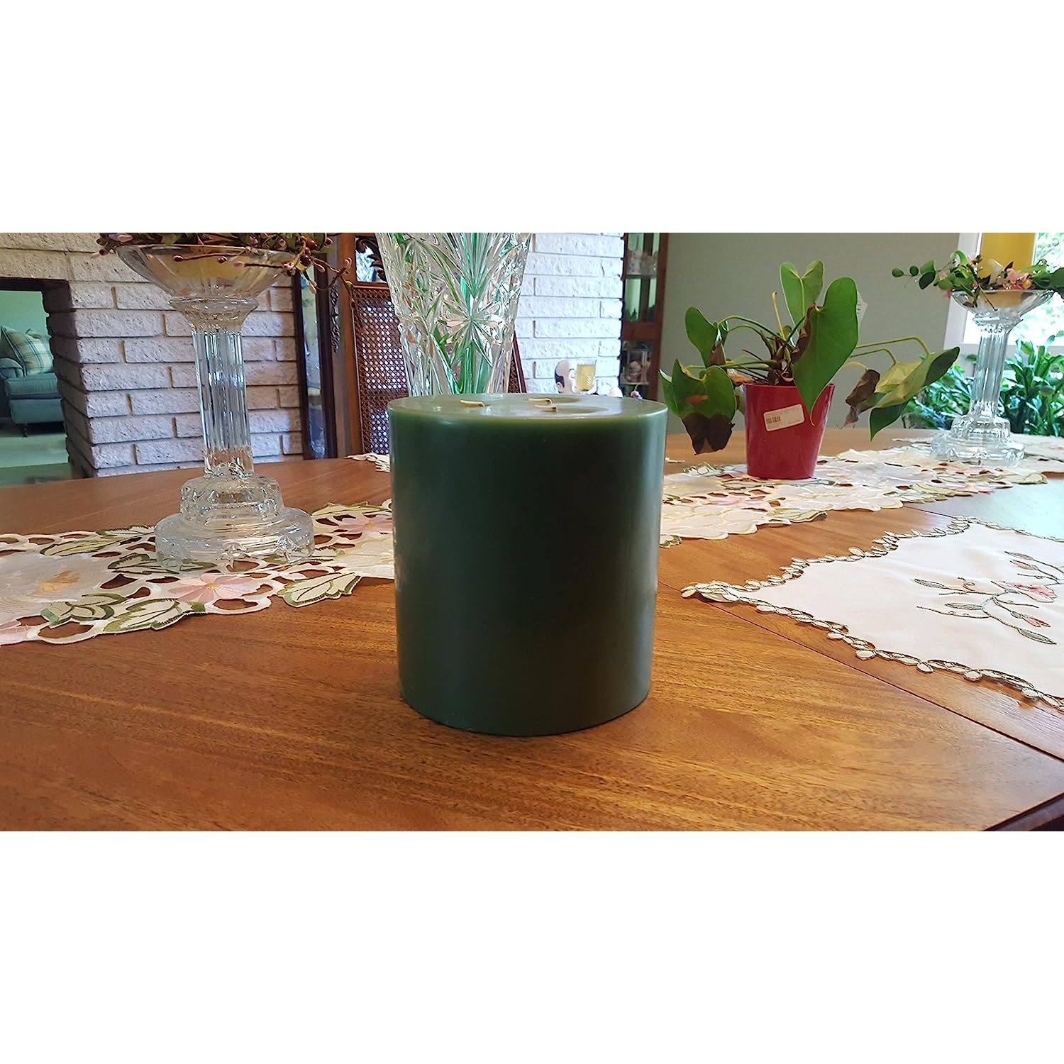 Bayberry Scented 3 Wick Pillar Candle 6" x 6"