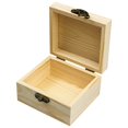thumbnail image 3 of Unfinished Mini Wood Craft Box with Hinged Lid and Magnetic Closure, 3.74 Inch - Perfect for Arts, Crafts, and Personalized Gifts, 3 of 6
