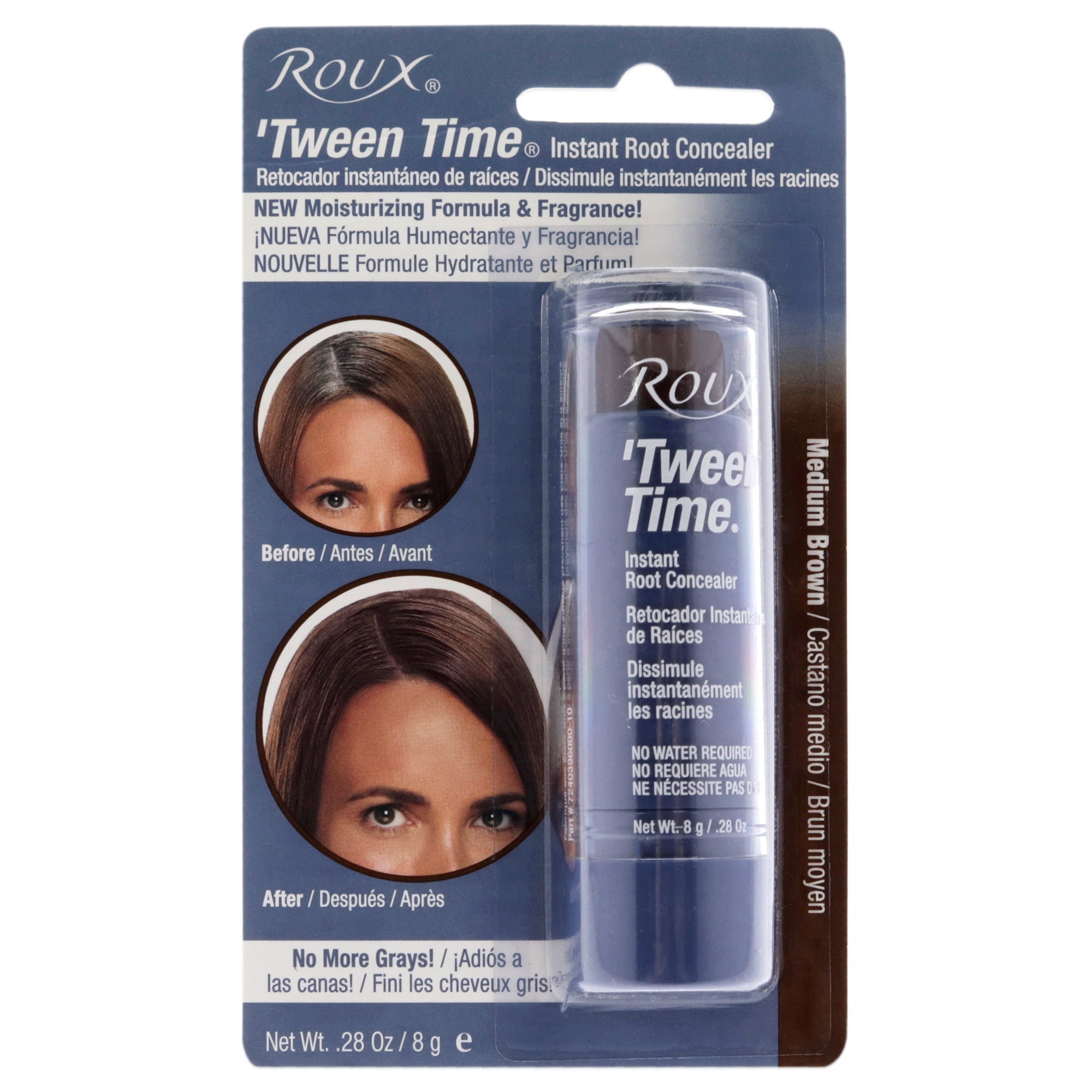 Roux Temporary Haircolor Touch-Up Stick Medium Brown, 1 ea 