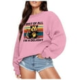 thumbnail image 2 of TINZ Chandails Imprimés Automne et Hiver pour Femmes Haut Usé Chandails Graphiques pour Femmes T-Shirt Coloré, 2 of 4
