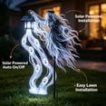 thumbnail image 2 of Halloween Glowing Ghost Soul Harvester Garden Light with Solar Powered Animated Lawn Stake,Ghost White LED Flowing Effect for Spooky Outdoor Yard Cemetery Decor,2 PC, 2 of 7