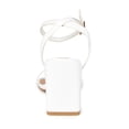 thumbnail image 3 of Journee Womens Chasity Open Square Toe Block Heel Sandals, 3 of 8