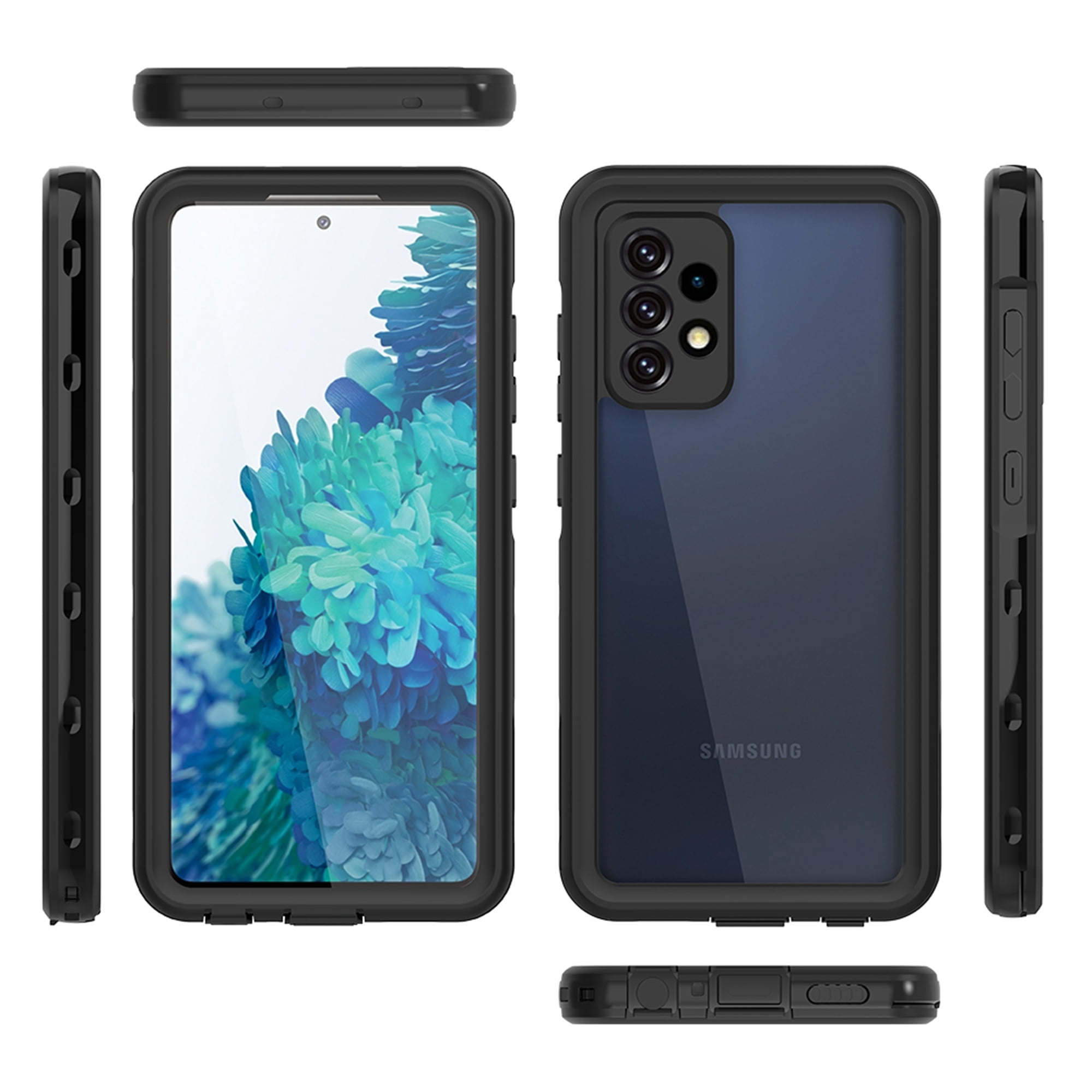  Muokctm for Samsung Galaxy A25 5G 2023 Case, with Tempered  Glass Screen Protector, Shock-Absorption Brushed Flexible Soft Carbon Fiber  Protective Cover for Galaxy A25 5G (Black) : Cell Phones & Accessories