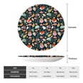 thumbnail image 2 of Wukai Autumn Fox Owl Print Decorative Plate for Display,Bone China Decorative Plate, Ceramic Dinner Plate with Stand, Vertical Ceramic Plate-7in, 2 of 6