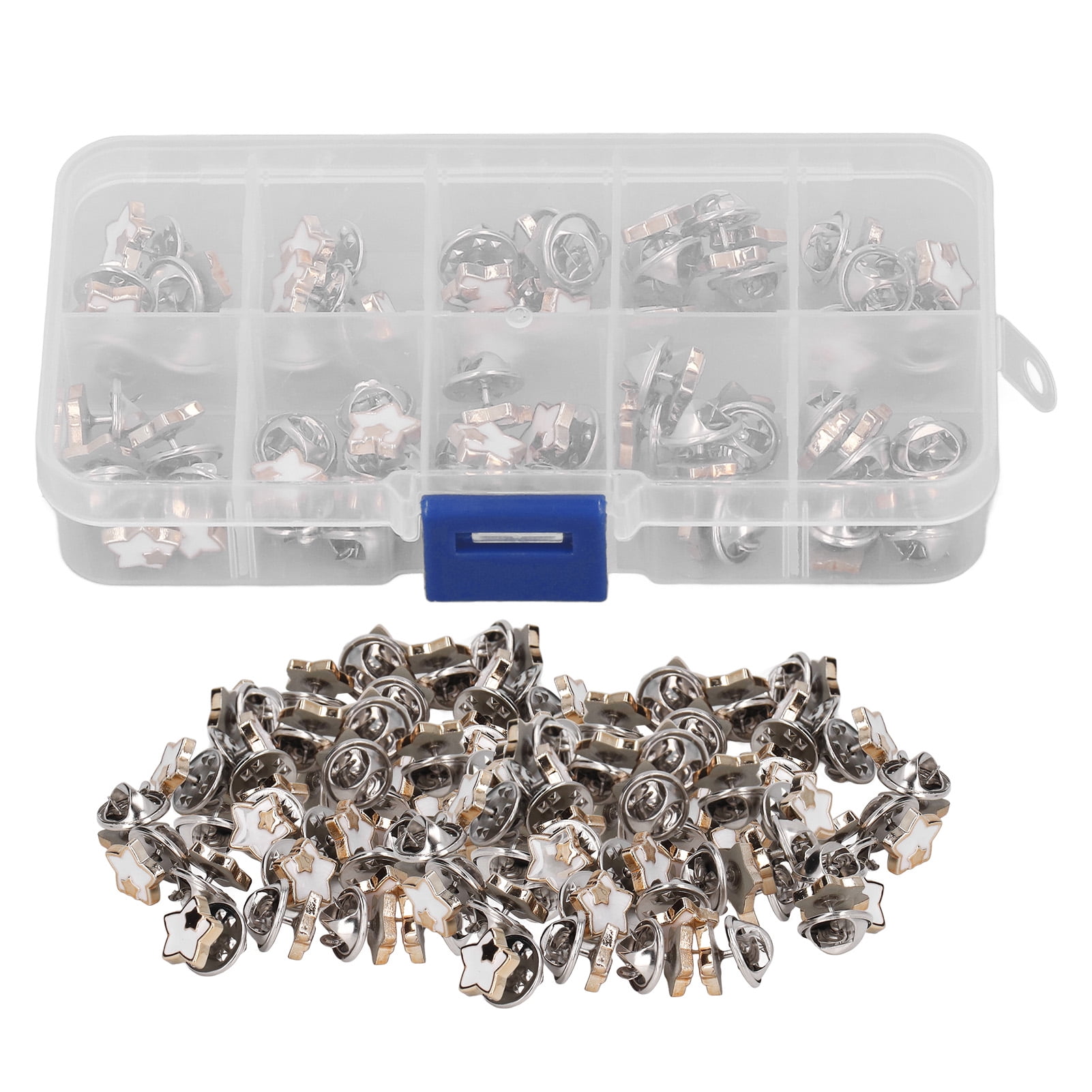 No Sew Buttons, 150 Pieces White Star Cover Up Buttons For Sewing