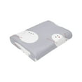 thumbnail image 3 of YFYANG Anti-Pilling Ultra-Soft Micro Fleece Cover Blanket for Bed Sofa, Gray Cute Snowman Throw Blanket for All Seasons, 50"x40", 3 of 9