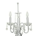 thumbnail image 4 of DecMode 31" 3 Light Silver Table Lamp with White Fabric Shade, 4 of 10