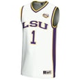 thumbnail image 2 of Youth GameDay Greats White #1 LSU Tigers Lightweight Basketball Jersey, 2 of 4