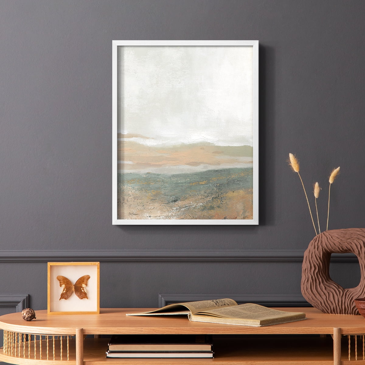 Earthy Textures in Paper Solid Wood 11 x 14 Framed Print