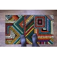 thumbnail image 6 of Trendy Rug, Minimal Shapes Rug, Ethnic Rug, Geometric Rug, Car Mat, Bathroom Rug, Entry Rug, Gift Rug, Colorful Rug, Modern Rug, Printed Rug, 2.6'x5' - 80x150 cm, 6 of 8