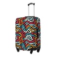thumbnail image 2 of Haiem Geometry Luggage Cover Printed Suitcase Covers for Luggage Elastic Washable Suitcase Protector Fits 18-32 Inch Luggage-X-Large, 2 of 8