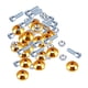 thumbnail image 5 of kit de tornillos de guardabarros de parachoques de matrícula para automóviles dorado, 5 of 8