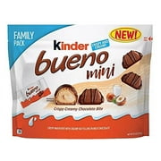 Mini Chocolate Bites, Kinder Bueno Mini Crispy Wafer Bite with Creamy Nut Filling in Milk Chocolate, Delicious Kinder Chocolate That?s Beyond Expectation for 1 Pack of 9.5 Oz