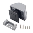 thumbnail image 3 of Lipstore Push Button Latch Sturdy Replacement RV Push Cabinet Lock Marine Latch for Boats Black Gray, 3 of 8