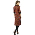 thumbnail image 1 of Phagun Tunique Imprimée Droite Designer Chic Col Kurti Kurta en Coton Décontractée-14, 1 of 1