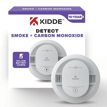 kidde 10-year sealed lithium battery-operated combination smoke & carbon monoxide detector