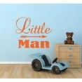 thumbnail image 4 of Little Man Vinyl Decals Nursery Décor Boys Room Stickers, Orange, 28x23-Inch, 4 of 4