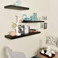 thumbnail image 4 of WELLAND 48 Inch Grande Floating Shelves Wall Shelf Mounted Display Shelf, 48"L x 11.81"D x 4"T, Black, 4 of 5