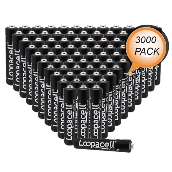 3000x Loopacell AAAA Alkaline Battery Wholesale Pack