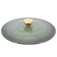 thumbnail image 6 of MegaChef 5.3 Quarts Round Enameled Cast Iron Casserole with Self Basting Lid in Gradient Thyme Green, 6 of 8