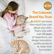 K&H Pet Products Self-Warming Nuzzle Nest Pet Bed Leopard/Tan 19 Inches