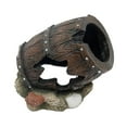 thumbnail image 3 of Decoraciones para acuario, decoración de barril de pescado, escondite, artesanías, barril escondite para acuario, casa cueva de roca, adorno para, 3 of 8
