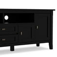 thumbnail image 6 of Simpli Home Warm Shaker Wood 72" Transitional TV Media Stand in Black For TVs up to 80", 6 of 14