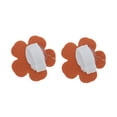 thumbnail image 4 of Unique Bargains 1 Pair Shoelace Charms Faux Leather Flower Fashion Shoe Accessories Orange, 4 of 5