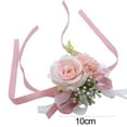 thumbnail image 6 of Leaveforme Wrist Corsage for Wedding, Set of 4, Prom Flower Wrist Corsages for Mother of Bride and Groom, Rose Wrist Flower for Bride Bridesmaid Girl Women Party, Homecoming Ceremony Anniversary, 6 of 8