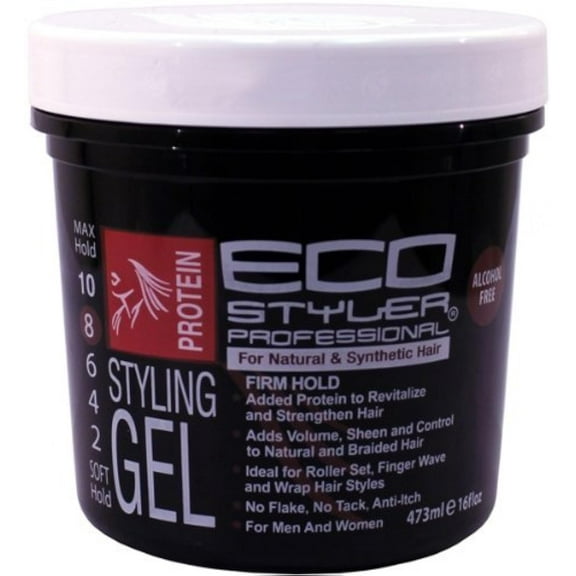 Eco Style Styling Gel Super Protein, Black, 16 Ounce C30