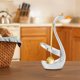 thumbnail image 2 of Soporte para tenedor y cuchara de acero inoxidable, juego de vajilla decorativa, herramientas de cocina, soporte para cubiertos con forma de cisne, el mejor regalo para el día de San Valentín o la, 2 of 5