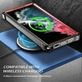 thumbnail image 2 of case for Samsung Galaxy S22 Ultra Case Compatible for Magsafe, Ultimate Protection Armor with Ring Holder Fit for Magsafe Wireless Charger Phone Case for Samsung Galaxy S22 Ultra HJJ Red, 2 of 10