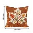 thumbnail image 3 of BUTASY Fall Pillow Cover,Thanksgiving and Fall Pillow Covers 16.9 Inch Fall Pumpkin Maple Leaf Throw Pillowcase Case for Thanksgiving Pillow Rural Couch Sofa Bed Indoor Outdoor Decor(White), 3 of 7