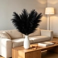 thumbnail image 4 of Black Pampas Grass - 10 Stems Faux Plumes for Vase, Table, and Halloween Decor, 4 of 7