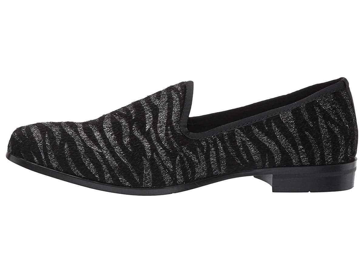 Black/Silver Details about   Stacy Adams Men'S Sultan Tiger Pony Hair Slip-On M 