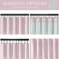 thumbnail image 3 of Top Finel 100% Blackout Linen Pleated Window Shades, Pink 52 x 84 Inches, 3 of 8