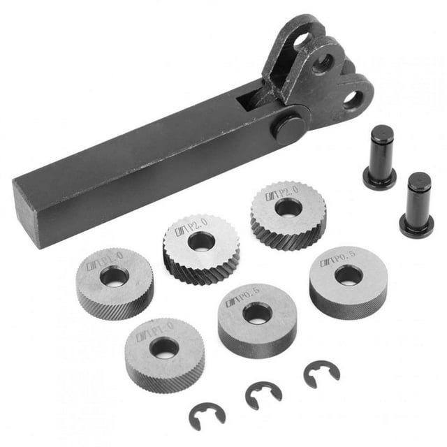 Accesorios para herramientas de torno, 7 piezas Herramienta de moleteado de acero Juego de moleteado lineal Herramienta de moleteado de acero Rendimiento de primer nivel