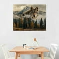 thumbnail image 3 of Nawypu  Wolf Canvas Print Wall Art Wild Animal Painting Picture Stretched and Framed for Living Room Bedroom Bathroom (small), 3 of 5