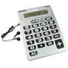 Reizen 12-Digit Jumbo Talking Calculator with Earbuds