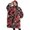 Red Camo Digital, variant on Oversized Wearable Blanket Hoodie,Green Camo Tiger Stripe Pattern Sherpa Blanket Hoodie with Super Pockets,Super Warm Fuzzy Pullover for Women & Men