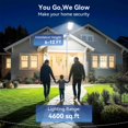 thumbnail image 4 of Luces solares CEDIO 6000W para exterior, IP67 impermeables, con control remoto, 4 of 9