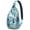 Summer, variant on Daisy and Wildflower Print Sling Backpack, Retro Boho Travel Shoulder Bag for Women, Lightweight Hiking Daypack with Cute Bloom Aesthetic Design