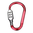 thumbnail image 1 of 3 Digit Password Lock Carabiner Outdoor Kit Screw Lock Hanging Hook Buckle, 1 of 7