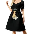 thumbnail image 1 of Labradoodle divertido Labrador Dog Pun (Dark BG) vestido de manga corta vestido de verano mujeres coreanas vestido de dama de honor mujer, 1 of 7