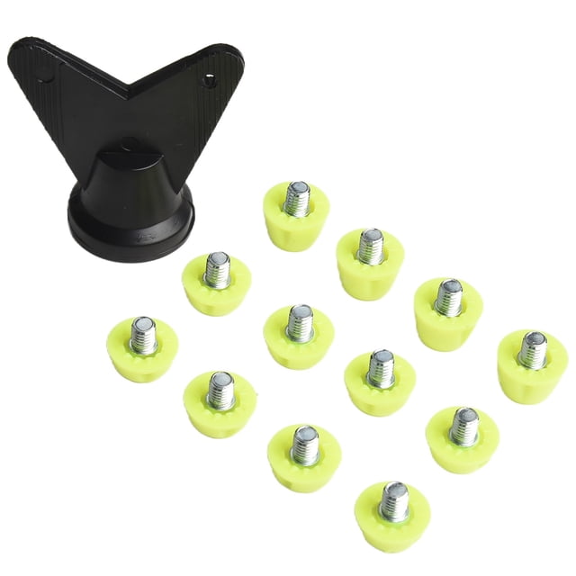 12Pcs Football Shoe Spikes Turf Soccer Boot Cleats Firm Ground Stable Threading Screw 7mm 10mm Anti-Slip Replacement Studs Spike