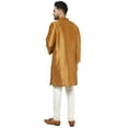 thumbnail image 3 of SKAVIJ Kurta Pajama Set for Men Art Silk Party Wear Dress Blue L, 3 of 6
