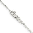 thumbnail image 3 of Sterling Silver 1.4mm Beveled Oval Cable Chain (42 X 1.4) Made In India qpe44-42, 3 of 5