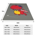 thumbnail image 3 of Honeii Dinosaur Super Hero Cartoon Print Fleece Blanket - Throw Blanket for Bed, Sofa, Couch, Camping, and Travel , Microplush Ultra Soft Warm Blanket-80"x60", 3 of 7
