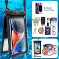 thumbnail image 2 of Tiflook Double Space Detachable Waterproof Phone Case [2-Pack] IPX8 Pouch Lanyard Dry Bag for iPhone 14/13/12/11 Pro Max/Pro/Xr/Xs/SE, Galaxy S23/S22/S21/S20/Note 20/10/A14/A13/A54/A03S/A23 up to 7", 2 of 7
